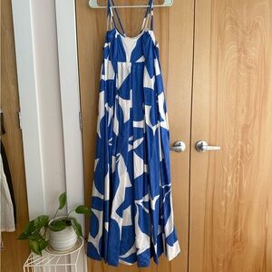 Anthropologie babydoll maxi dress